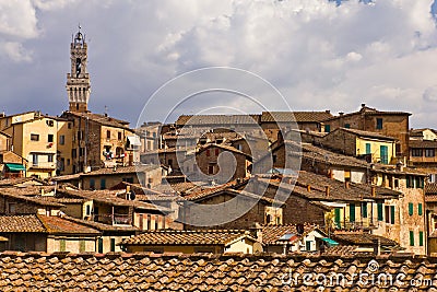 Siena Rooftops Stock Photo