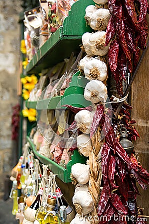 Siena spice store Stock Photo