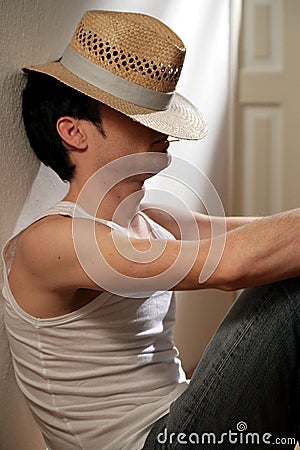 Siesta guy Stock Photo