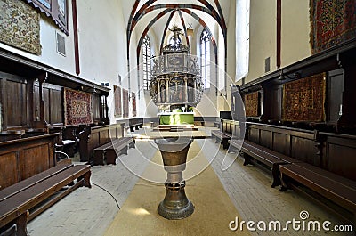 Sighisoara cathedral room Stock Photo