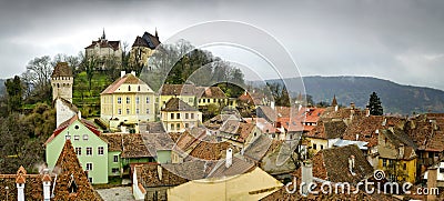 Sighisoara, medieval town in Transylvania Stock Photo