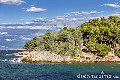 Sights of Croatia. Island Hvar . Editorial Stock Photo