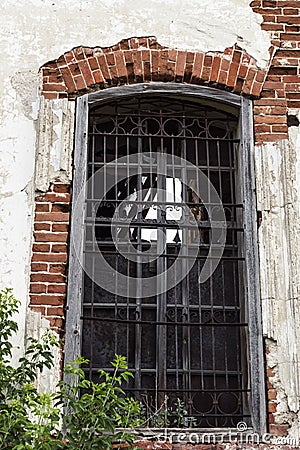 Sights of the Saratov region. Historical building in the Volga region of Russia 19th century 1872 year. A series of photos of an Stock Photo