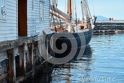 Sightseeing in Alesund town and port in Norway Stock Photo