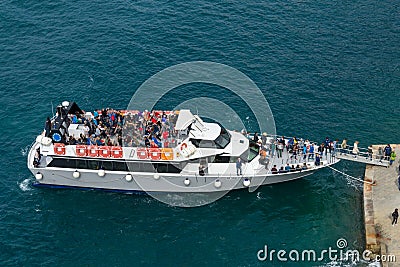 Sightseeing boat Editorial Stock Photo