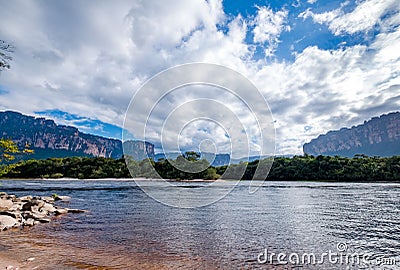 Sightseeing at the Great Savannah, Venezuela Stock Photo