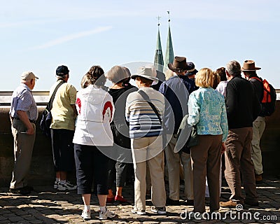 Sightseeing group Stock Photo