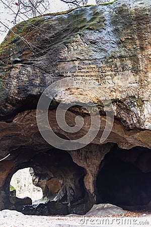 Sightseeing in Mullerthal in Luxembourg Editorial Stock Photo