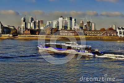 River boat on the river thames Editorial Stock Photo