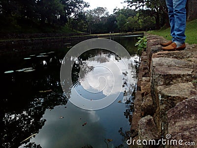 Sigiriya kingdom in sri lanka diya agala river and sarround Stock Photo