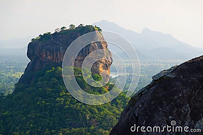 Sigiriya Lion Rock Stock Photo