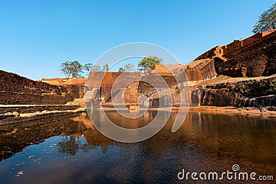 Sigiriya ancient rock fortress in Sri Lanka Stock Photo