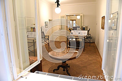 Sigmund Freud Museum in Vienna, Austria, Europe Editorial Stock Photo