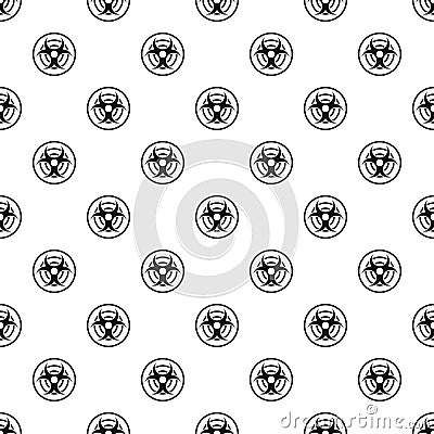 Sign of biological threat pattern vector Vector Illustration