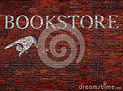 Sign for a bookstore Stock Photo