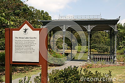 Sign - Botanical Gardens, Singapore Stock Photo