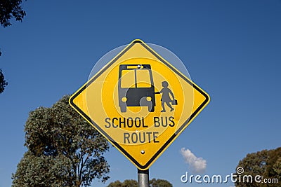 Sign for bus stop Stock Photo