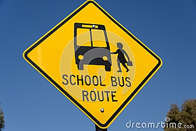 Sign for bus stop Stock Photo