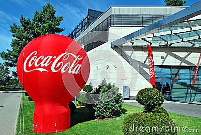 Sign Coca Cola. Editorial Stock Photo