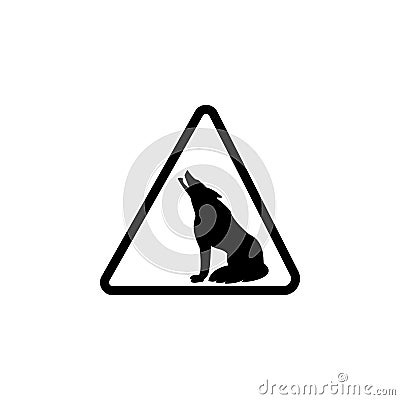 Sign danger wolves icon. Element of warning for mobile concept and web apps. Icon for website design and development, app developm Stock Photo