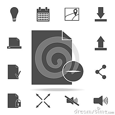 sign delete sheet icon. web icons universal set for web and mobile Stock Photo