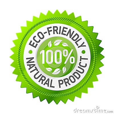 Sign of eco-friendly product Vector Illustration