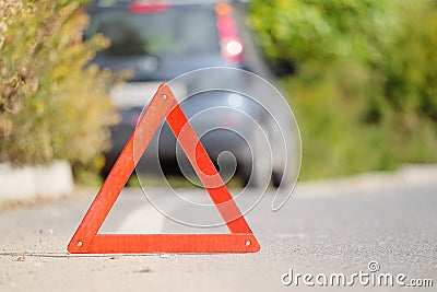 Sign emergency stop Stock Photo