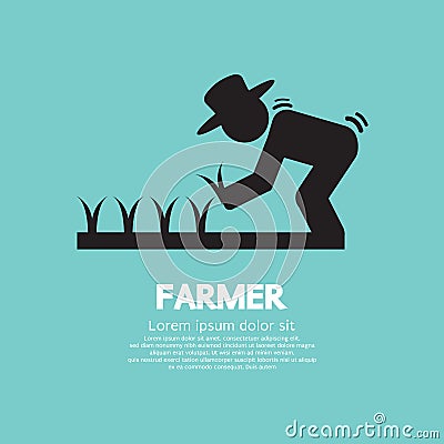 Sign Of Farmer Vector Illustration