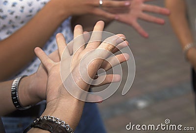 Sign Language Stock Photo