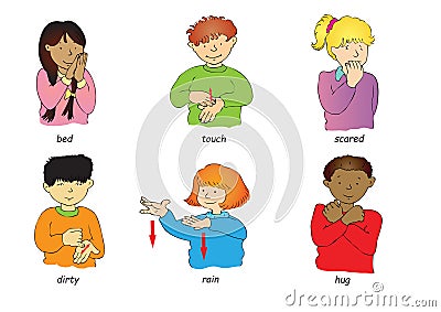 Sign language Stock Photo