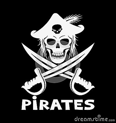 Sign of pirates. Vector Illustration