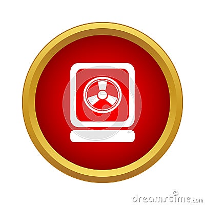 Sign of radiation icon, simple style Stock Photo