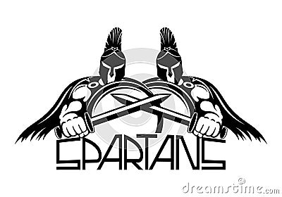Sign of spartans. Vector Illustration