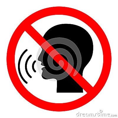 Do not talking sign Stock Photo