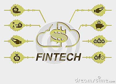 Sign, symbol Financial Technology Vector Illustration