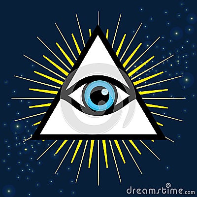 Sign third eye Vector Illustration