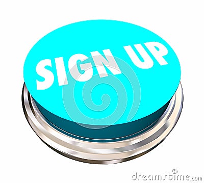Sign Up Register Enroll Join Us Word Button Stock Photo