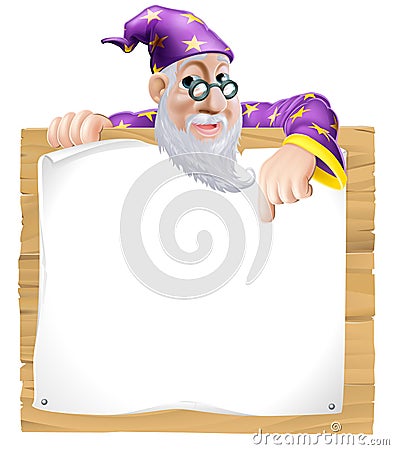 Sign Wizard Vector Illustration