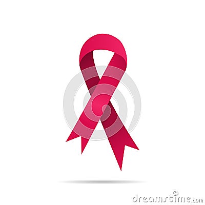 Sign for world cancer day Vector Illustration