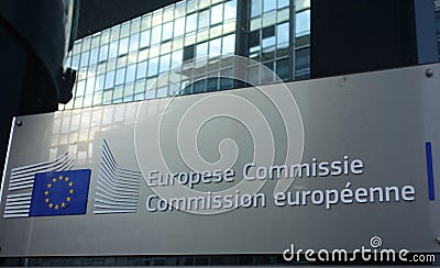 European Commission, Brussels, Belgium Editorial Stock Photo