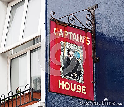 Signage For Pub In Dingle Ireland Editorial Stock Photo