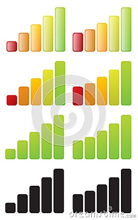 Signal Bars Vector Illustration