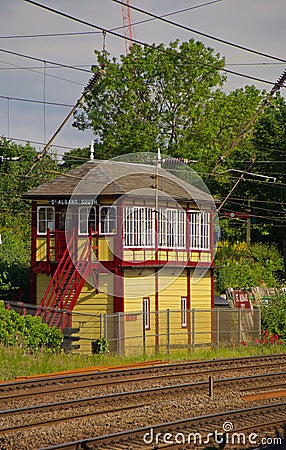 Signal Box Stock Photo