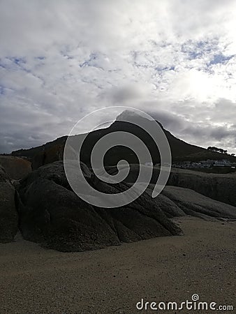 Signal Hill Covered in Cloud Stock Photo