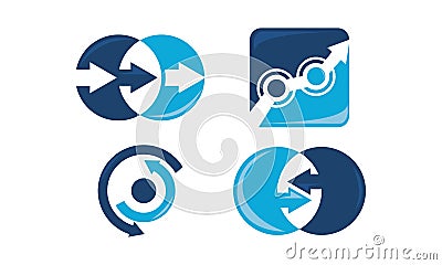 Signal Input Output Vector Illustration