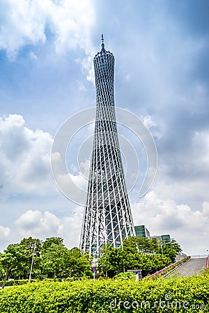 Signal tower in Guangzhou China Editorial Stock Photo