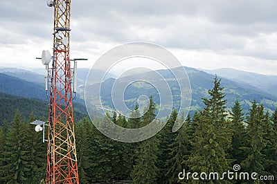 Signal tower Stock Photo