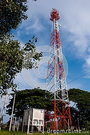 Signal tower Stock Photo