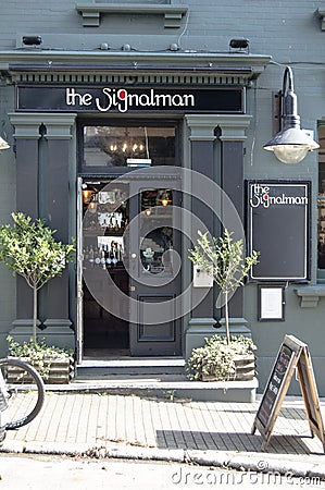 The Signalman, local pub Editorial Stock Photo