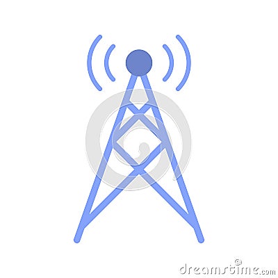 Signals Tower icon vector image. Suitable for mobile apps, web apps and print media. Vector Illustration